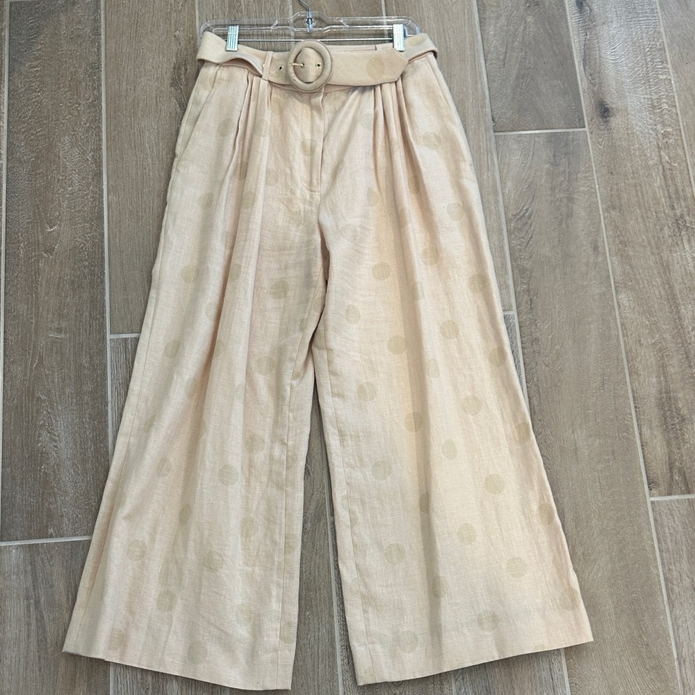 Zimmerman Wide-Leg Pants with Belt